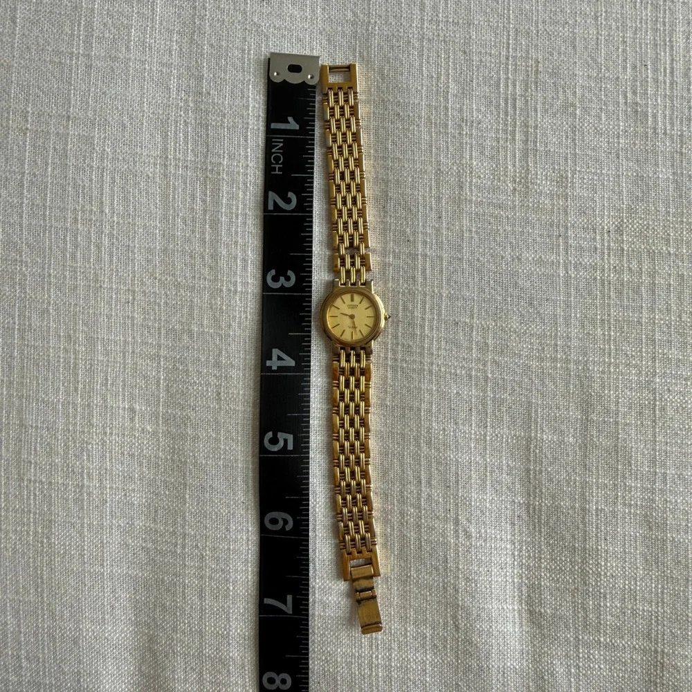 Citizen‎ Quartz Noblia Gold Tone Dress Watch 4420-E40026Y Champagne Dial Mens